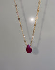 Ruby & Pearl Sophia Necklace