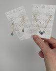 Aquamarine Kite Earrings