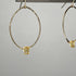 Citrine Hoops - Tree Myriah