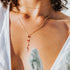 Ombré gemstone Lariat - Tree Myriah